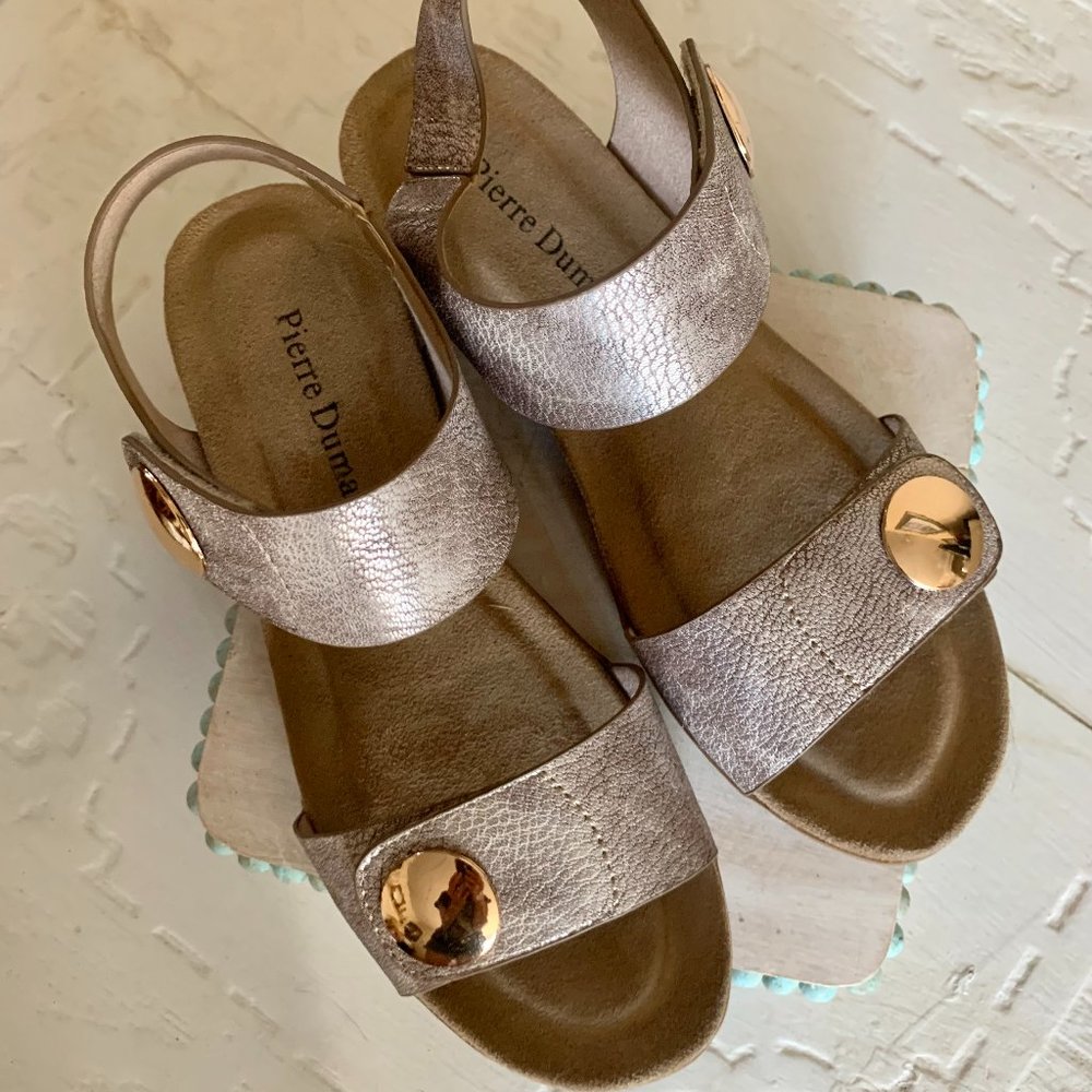 Pierre Dumas Rose Gold Kori Sandal - Women, Size: 7